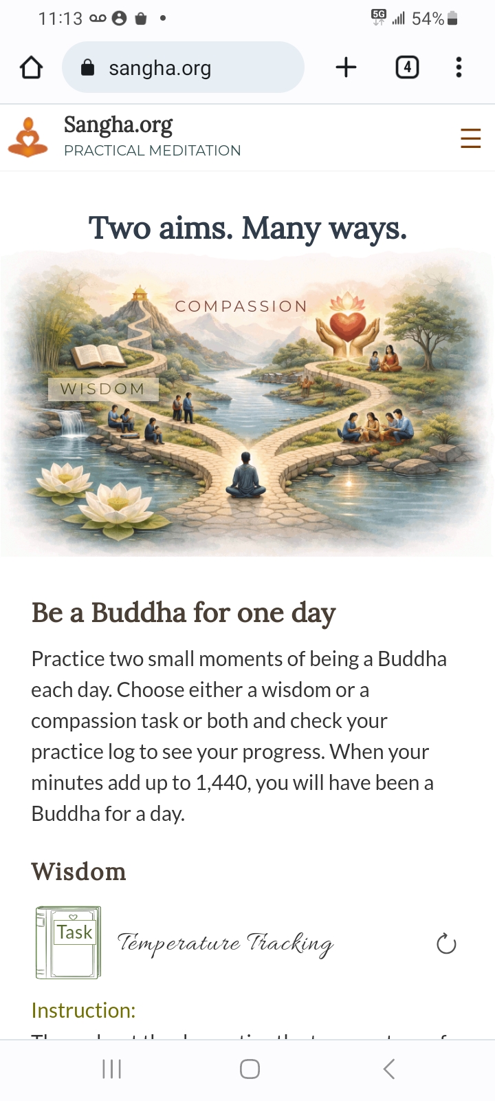 Home page for sangha.org